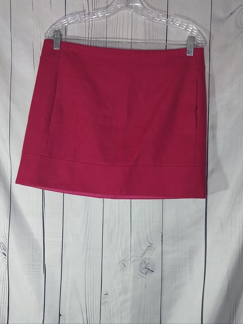 J. Crew Raspberry Pink Wool Blend Preppy MOD A-Line Mini Skirt
